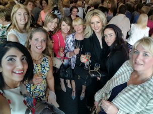 The girls enjoying a day out at the Sue Ryder Women of Achievement Awards